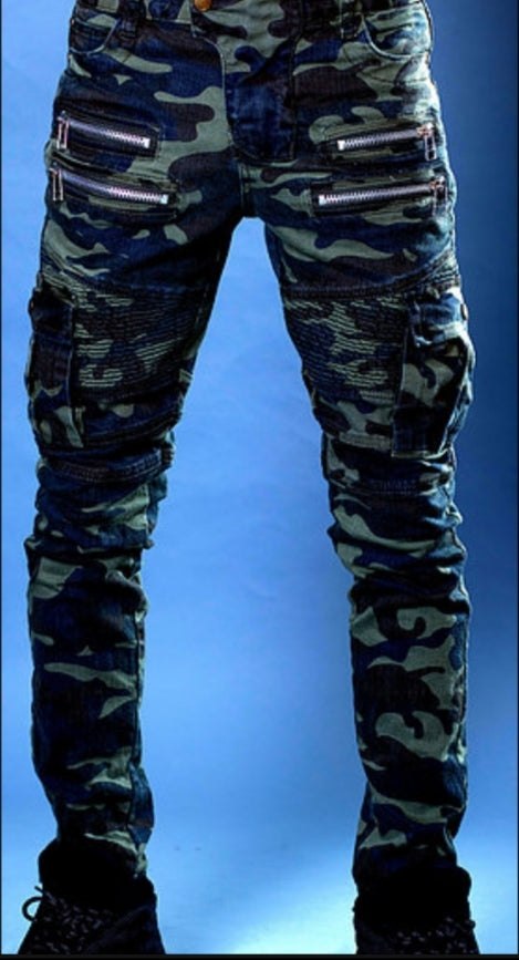 Deuce Dosa✝️ Cargo Biker Jeans