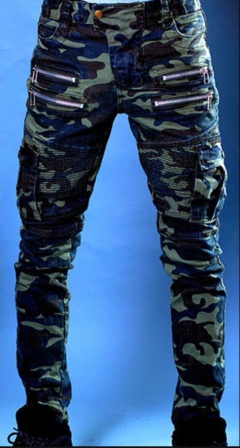 Deuce Dosa✝️ Cargo Biker Jeans