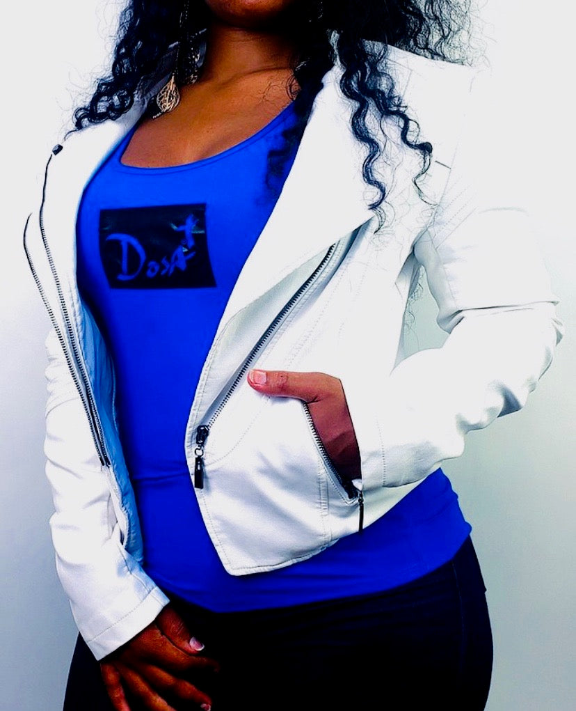 Deuce Dosa✝️ Leather Zip Jacket