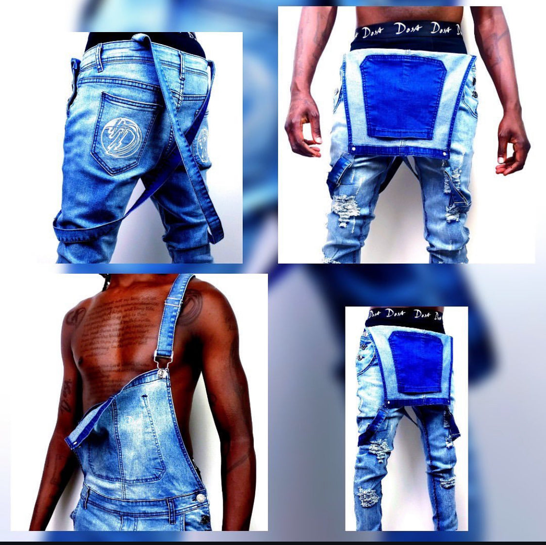 Deuce Dosa✝️ Denim Overall