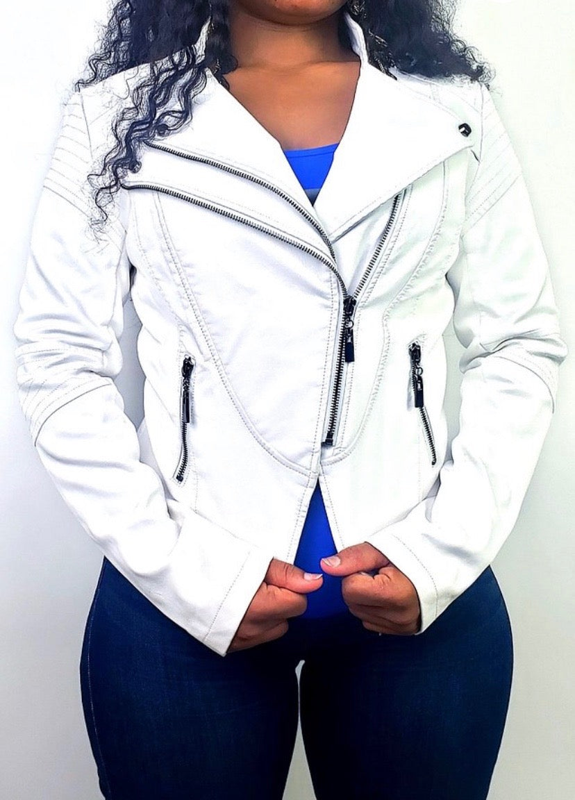 Deuce Dosa✝️ Leather Zip Jacket